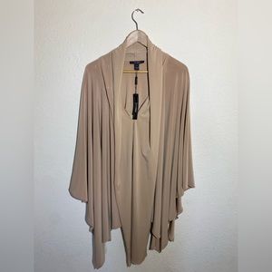 NWT Norma Kamali‎ Timeless Beige Beautiful Elegant Dress ( M )